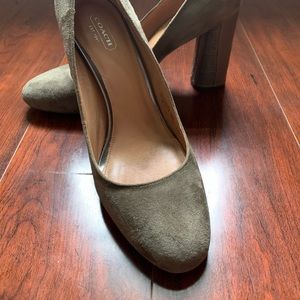 Coach suede pumps